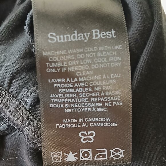 Aritzia Sunday Best Cruise Crew Babydoll Dress Black Size Medium - Picture 6 of 7